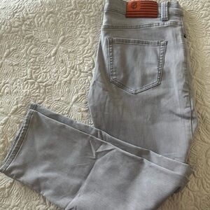 Born Primitive Men's Gray Jeans with Tan Accent